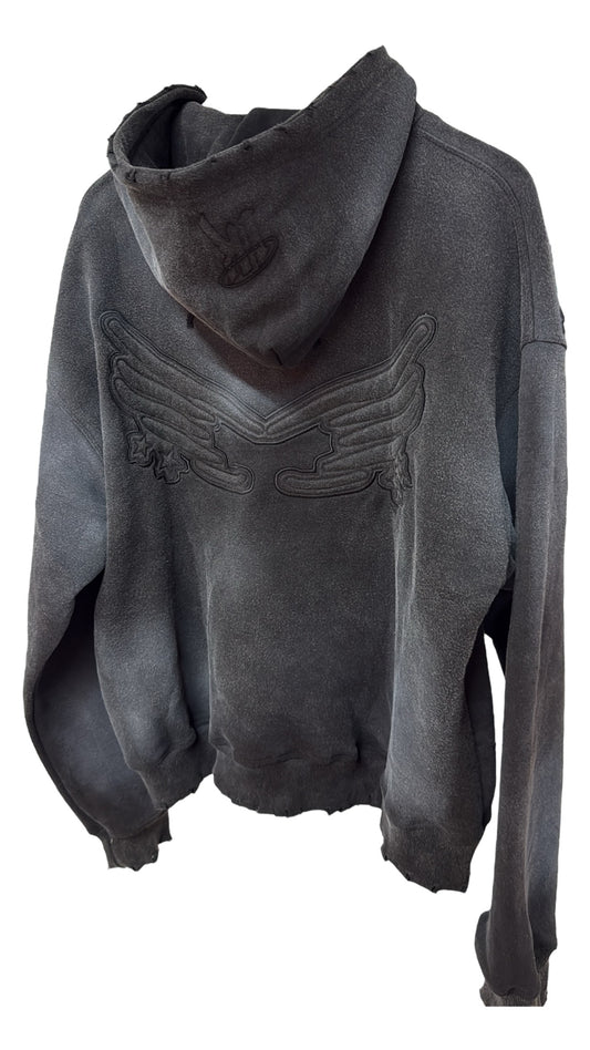 1K Distressed Hoodie