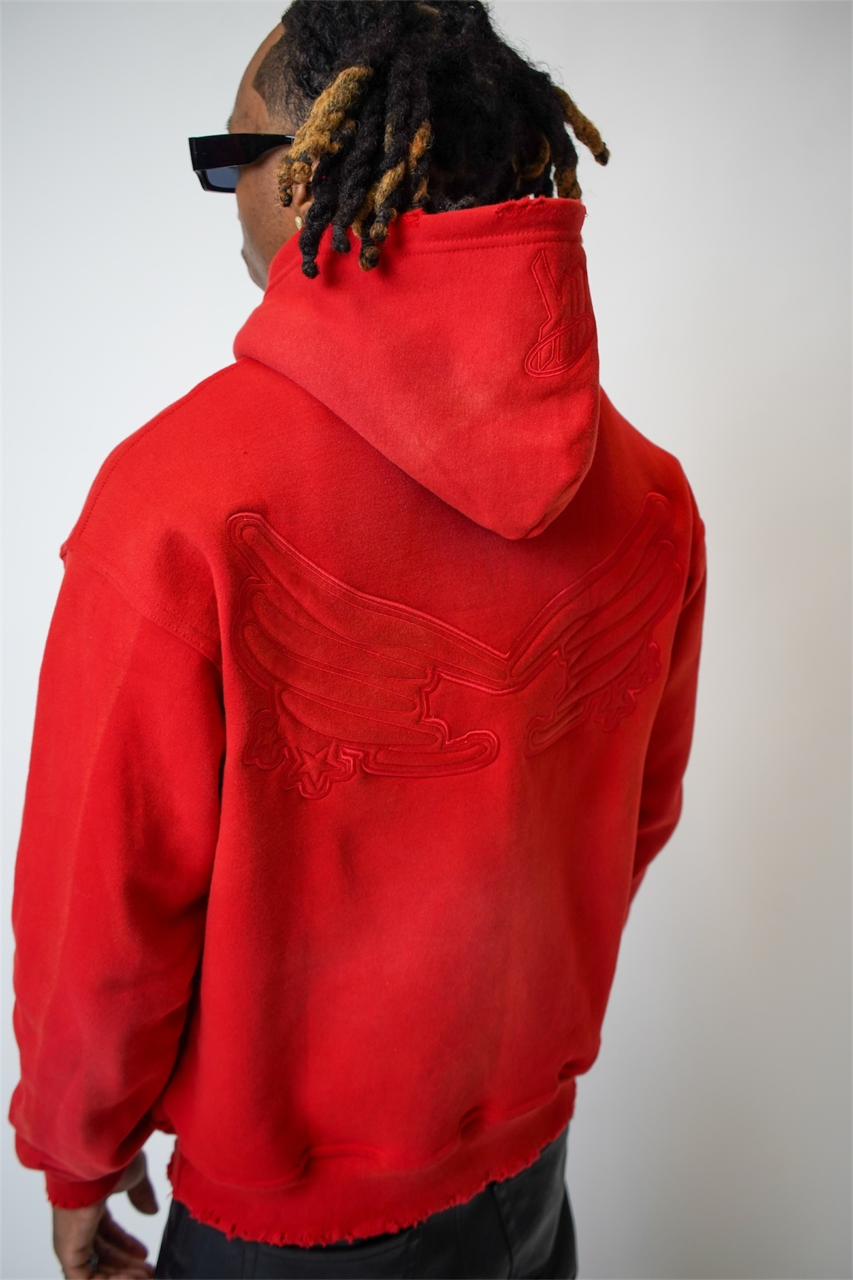 1K Distressed Hoodie